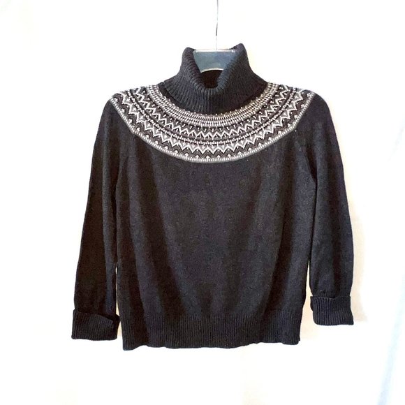 Talbots Classic Gray Cotton and Wool Pullover Sweater, Size Large, EUC! - Picture 1 of 12